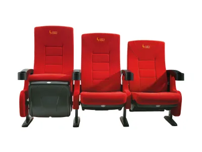 Comfortable Plastic Push Back Foldable Cinema VIP Theater Auditorium Seating HJ813