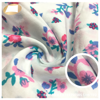 100% Cotton Woven Flower Print Fabric for Dress
