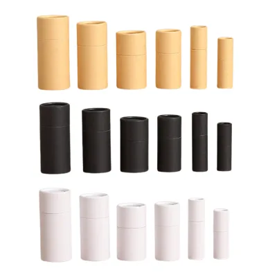 Wholesale Customization Colorful Kraft Paper Tube Round Cylinder Container Box Biodegradable Cardboard Packaging Customize Size