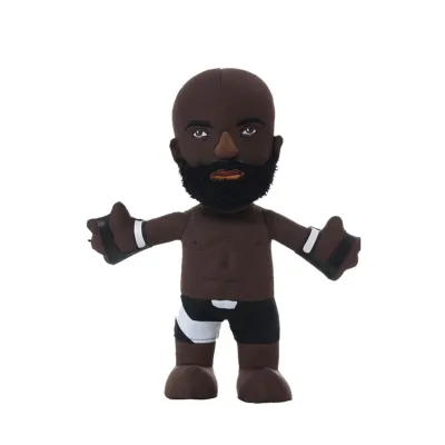 Custom High-quality Cute Idol Dolls Design Plush Toy Customized Soft Stuffed Black Doll Clothing Show