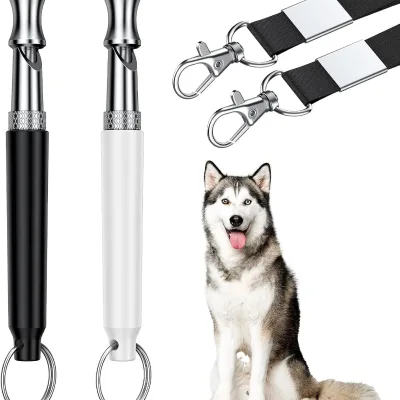 Effective Ultrasonic Dog Whistle Adjustable Silent Bark Control Device with Training Lanyard