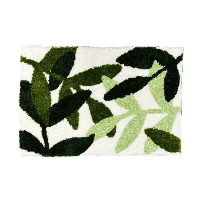 Jacquard Bathroom Anti-Slip Carpet Super Soft Absorbent Creative Elegance Decorative Rug