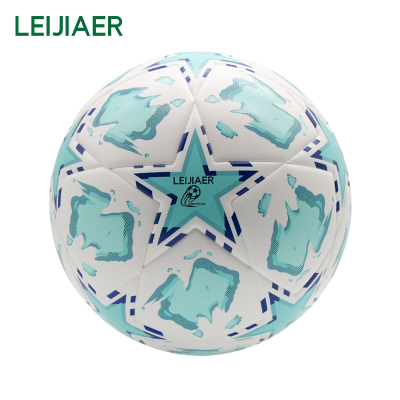 LEIJIAER Professional Football,official Size and Weight High Quality Waterproof and Durable PU Soccer Ball Deflation Packaging