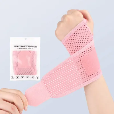 Ultra Thin Wrist Support Breathable Adjustable Magic Tape Compression Wrist Brace Anti Sprain Wrist Protector