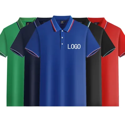 100% Cotton Plain Custom logo Design Short Sleeves Blank Homme Polo t Shirts Tee Shirt