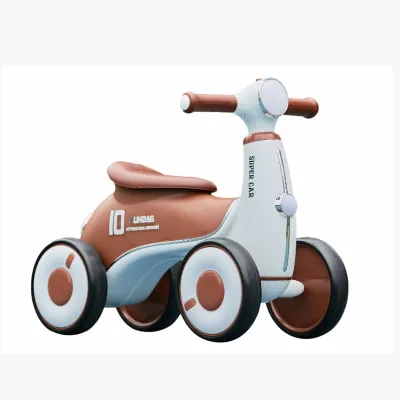 Plastic Four-Wheeled Learning Walker Toys for Children 2-4 Years Sliding Yo-Yo with Music Twisting Car