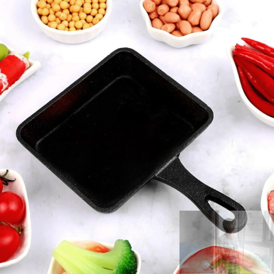 Customized Cast Iron Frying Pan Mini Thick Japanese Style Skillet for Restaurant Use Uncoated and Non Stick With Handle