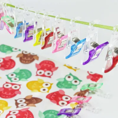 Wholesale Simple Style Plastic Sewing Clips Multipurpose Crochet Crafting Knitting Binding Clips with Hole Sewing Accessory