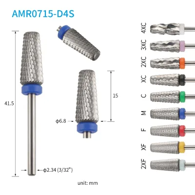On Time Shipping Private Label Tapered Barrel Drill Bits for Nails for Gel and Dip Powder Removing