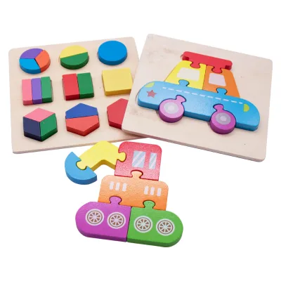Montessori Wooden 3D Animal Puzzle Cartoon Educational Toy for Toddlers Boys Girls Early Learning Brain Game