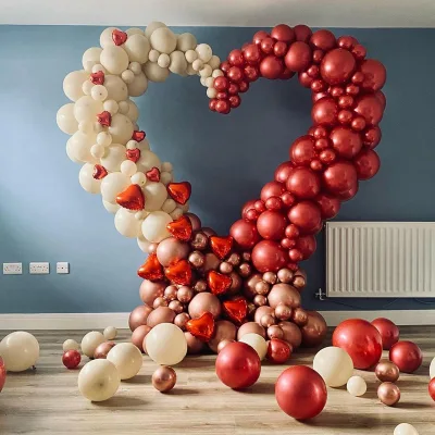 1.5M Heart Balloon Stand Ring Balloon Arch DIY Wreath Frame Wedding Baby Shower Birthday Party Decor Balloon Accessories Holder