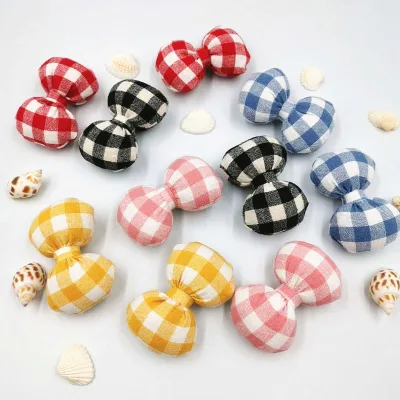 Fashion Baby Kids Children Girls Women Cute Retro Colorful Fabric Bow Bb Hair Clip Accessories Set Flower Hair Clip