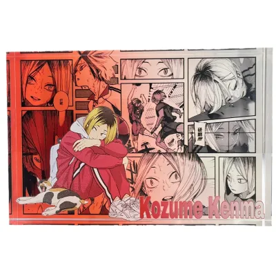 Custom Acrylic Card with Manga Page Layout-Retro Comic Style Digital Printing for Anime Collection and Home/Office Decoration