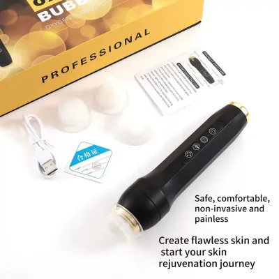 Newest Portable Mini CO2 Bubble Oxygenation Jet Peel Facial Machine with Rechargeable US Plug for Skin Tightening