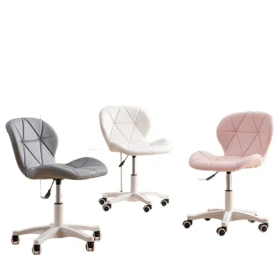 Modern Swivel Office Chair with Wheels PU Leather Adjustable Height Rolling Chair for Home Office Study and Living Room