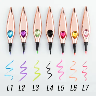 Charming Beauty Makeup Cosmetic Eye Liner Colorful Long Lasting Metallic Waterproof Eyeliner