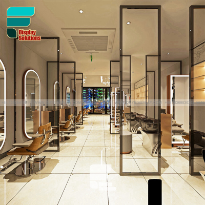 Hing-End Barbershop Decoration Design Hair Salon Cabinet Beauty Salon Counter Beauty Salon Reception Desk