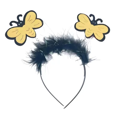 Children's Halloween Carnival Party Dress Costume Bee Wings Headband Polyester + ABS Material Made China Festive Decorations