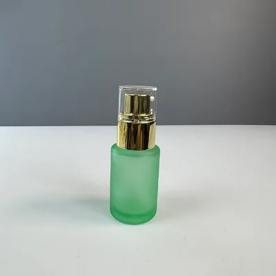 20ml 30ml Custom Printed Logo Engraving Glass Lotion Pump Spray Bottle for Body Cream