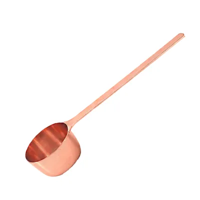 High Quality Custom Logo Black Coffee Scoop Long-Handle Eco-Friendly Stainless Steel Metal 12-15g Capacity 40ml Volume Stocked