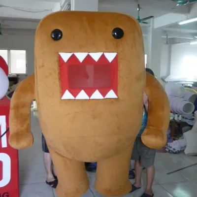 Factory Wholesale Funny Eco-friendly Plush Doll Bear Cute Domo Kun Cosplay Costume Clothes for Unisex Adults 160-200cm Tall