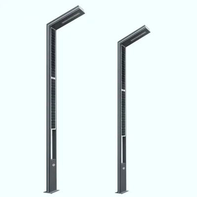Outdoor LED Aluminum Garden Light Pole Available in 3m, 4m, 5m