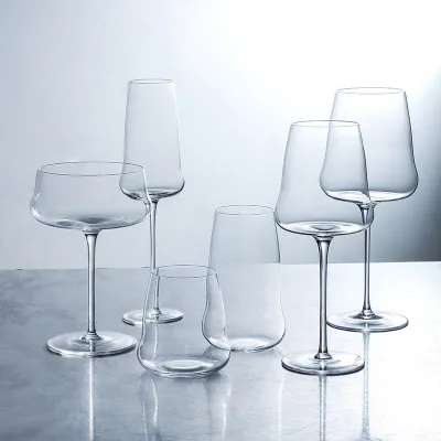 Elegant Pear-Shaped Crystal Wine Glass Modern Design Wholesale for Wedding and Restaurant Use for Drinkware