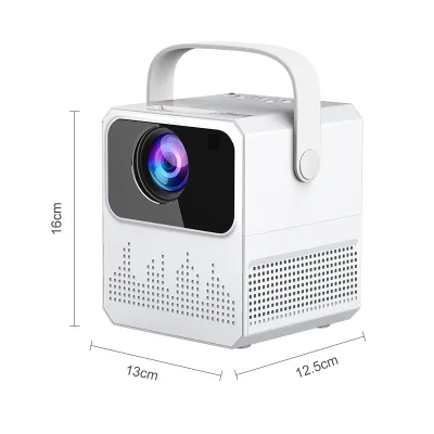 Factory Direct Portable Android 9 Smart Projector 1080p Resolution LCD WiFi US Plug Bedroom Living Room Optional Battery