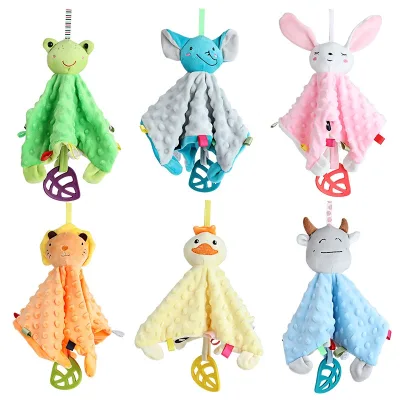 Animal Shapes Cute Comforter Baby Soothing Elephant Soft Blanket Toy Comforter Security Blanket