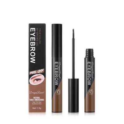 Hot Sale 3 Colors Eyebrow Gel Quick Drying Easy to Color Waterproof Tear Pull Dye Eyebrow Cream