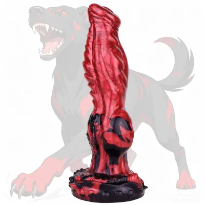 Fantasy Dildo Dog Series N-RF5293 Rafael Silicone Dildo with Suction Cup / Female Anal Plug Realistic-feel Sex Toy
