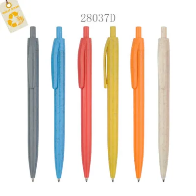 Pen Manufacturer Popular Cheap Wholesale Markting Promotional Plastic Eco Wheat Straw Ball Pen