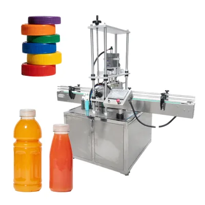 Cosmetic Essential Oil Glass Bottle Capping Machine Servo Motor 84mm Spray Nozzle Automatic Screw Capping Machine