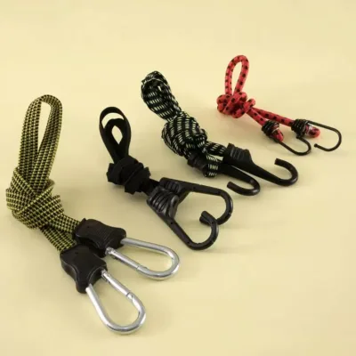 High Quality Heavy Duty Outdoor Rubber Bungee Cords With Hooks Elastic Rope