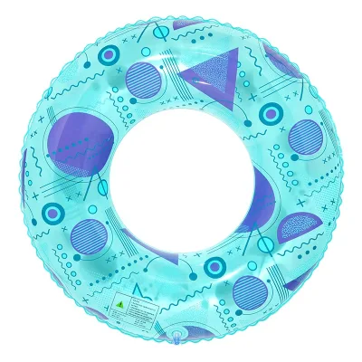 Factory direct sale adult inflatable swimming ring transparent cute little animal swimming ring underarm ring pvc material