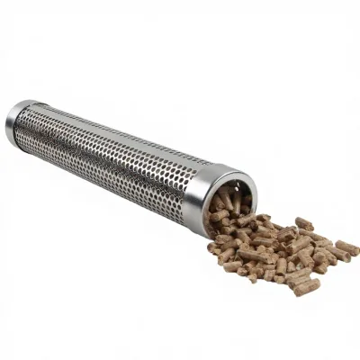 12-inch Hot and Cold Smoked Stainless Steel Granular Barbecue Smoke Tube BBQ Metal Tool