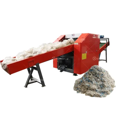 Industrial Fabric Crusher Machine for Clothes,Fishing Nets,and Ton Bag Cutting