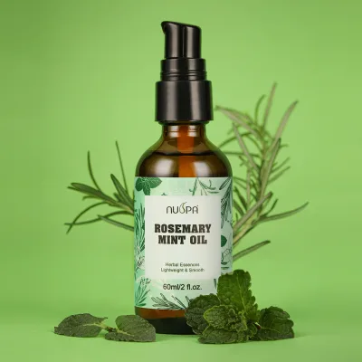 Bingo Hair Care Manufacturer Organic Rosemary Mint Hair Growth Serum Biotin Keeps Smooth Bouncy Hair Treatment Oil