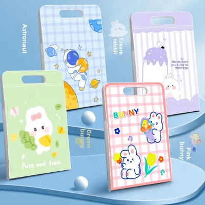 A4 Cartoon Cardboard 13 Layers Student Folder Bag Student Test Paper Folder Large Capacity Office School File Storage Bag