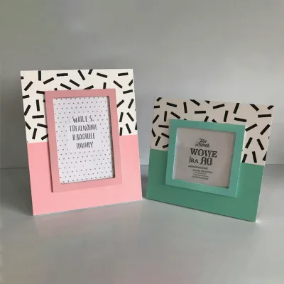 Wholesale New Design Custom Marcos De Foto Printing Pattern Baby Picture Wooden Photo Frame
