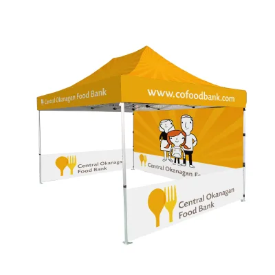 Advertising Custom Gezebo Aluminum Frame 500D/600D Oxford Fabric Waterproof Fire Retardant Canopy Tent Customized Color for