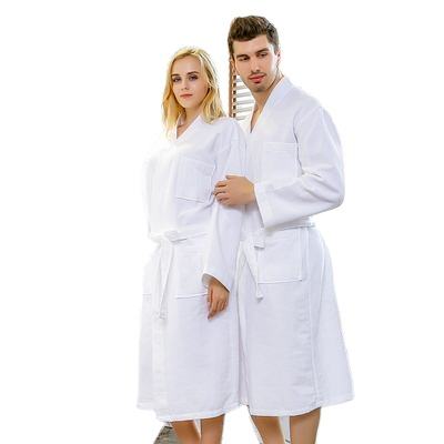 Cotton Bathrobe for Men 100%cotton Waffle  Absorbent  Breathable Suit  Adult  Bathrobes