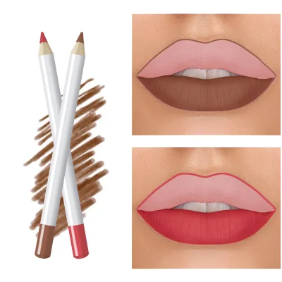 Customizable Lip Liner Multi-Color Silky Cream Texture Long-Lasting Mineral Makeup Soft and Belonging to Your Own Logo