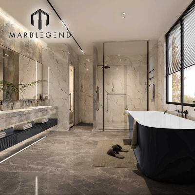 Home Interior Decor Modern House Design Grey Marble Bathroom Living Room Kitchen Design