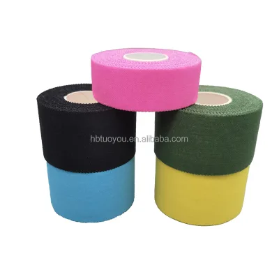Factory Custom 2.5cm Cotton Latex-free Breathable 10m Protective Sports Tape Athletic Fitness Crossfit Boxing