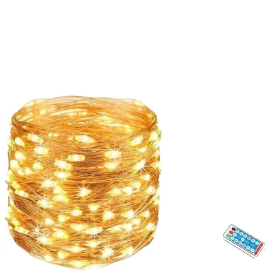 Upgrade Solar Panel with Remote Control USB Charging Solar fairy Lights Outdoor Waterproof Solar Copper Wire String Lights