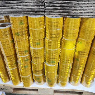 High Visibility SASO 2913 Reflective Tape for Truck Safety Warning Signs Acrylic Adhesive Tape for Safety