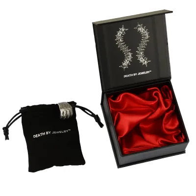 Customizable Jewelry Pouch Packaging Satin Jewelry Pouch and Box
