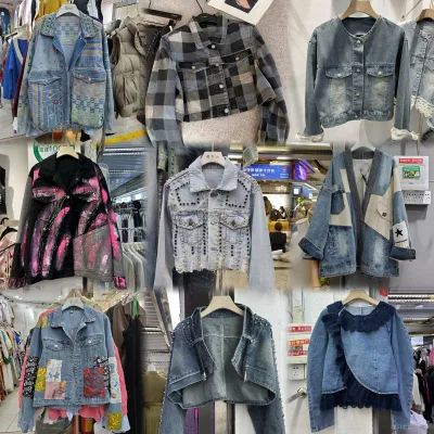 Ladies' Jeans Jacket, Ladies' Casual Coat, Autumn Jacket, Buttoned Top, Oversized Denim Jacket