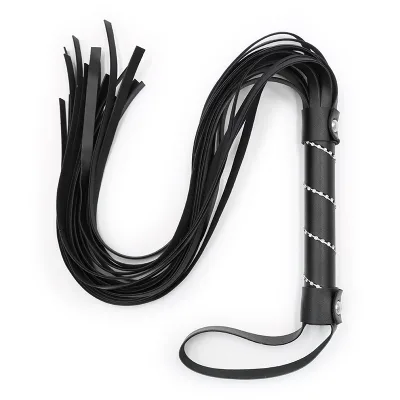 PU Leather Slave Spanking Whip Flogger with Diamond Paddle Fetish Whip Adult Erotic Sex Toy Bondage Couple SM Game Play
